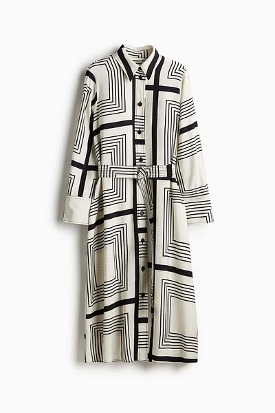 H&M Belted Shirt Dress