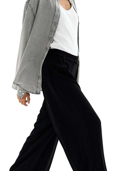 H&M Wide belted trousers