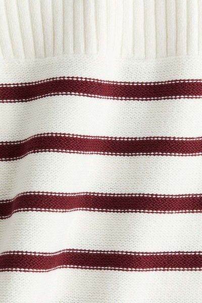 H&M Purl-knit boat-neck jumper
