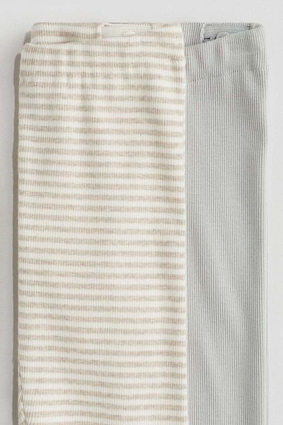 H&M 2-pack Ribbed Cotton Leggings