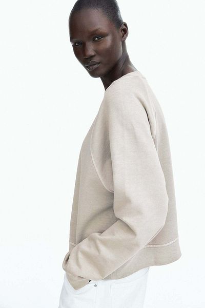 H&M Washed Cotton Sweatshirt