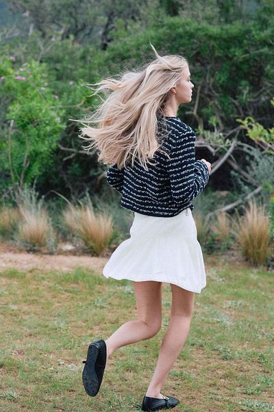 H&M Peplum-hem denim skirt