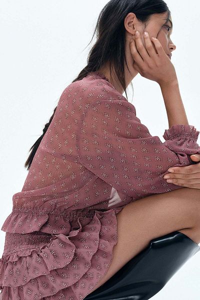 H&M Tie-detail blouse