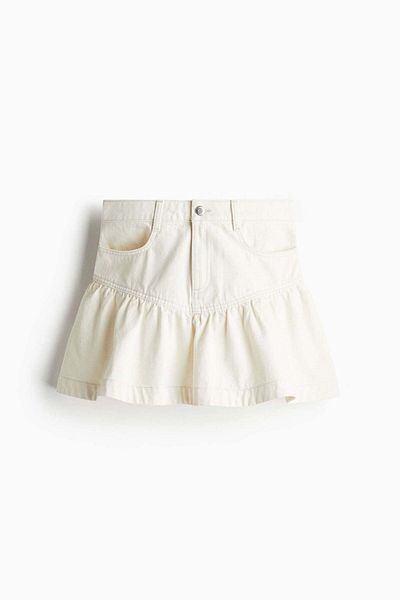H&M Peplum-hem denim skirt