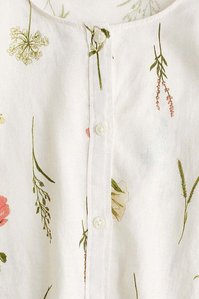 H&M Linen-blend blouse