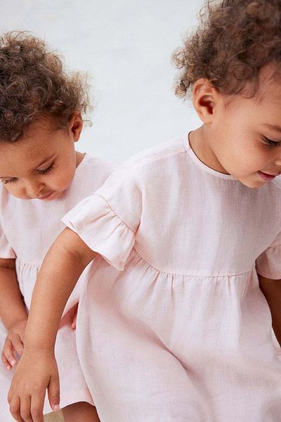 H&M طقم من قطعتين من الفستان والبنطلون الكتاني