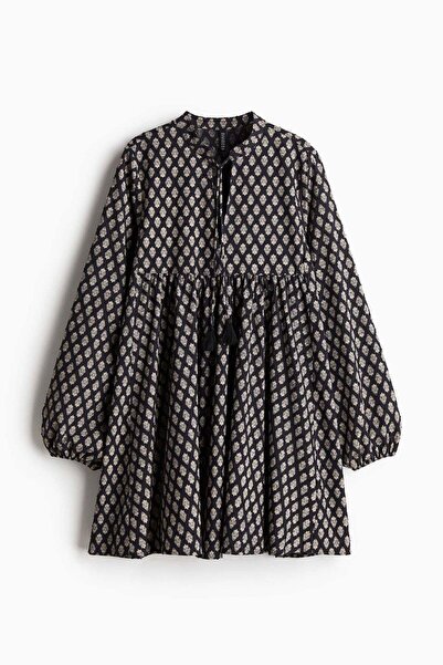H&M Tie-detail cotton dress