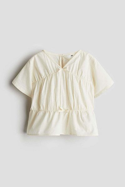 H&M Peplum cotton blouse