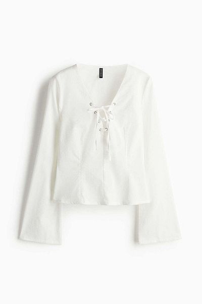 H&M Lacing-detail top