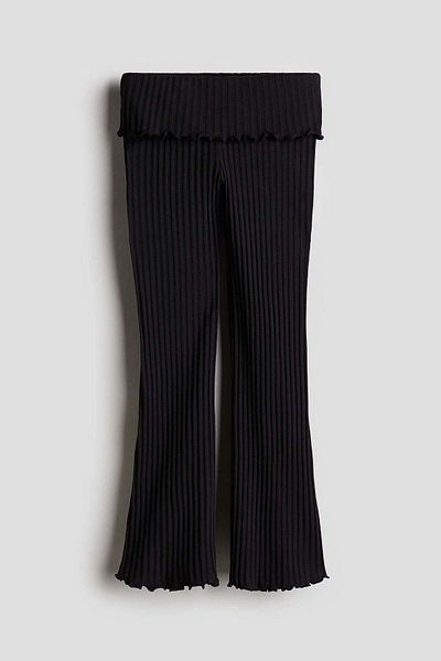 H&M Flared jersey trousers