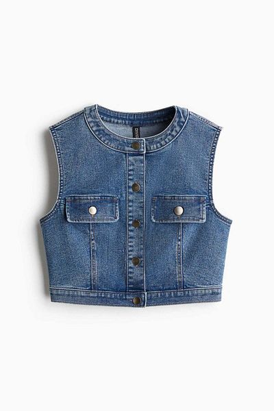 H&M Cropped denim top