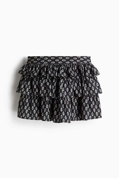 H&M Tiered Cotton Skirt