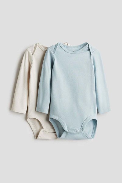 H&M 2-pack envelope-neck bodysuits
