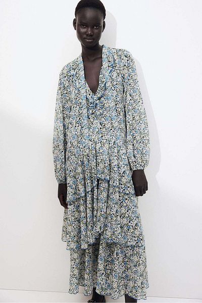 H&M Flounced maxi dress