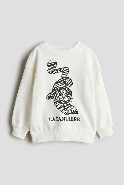 H&M Printed crew-neck sweatshirt