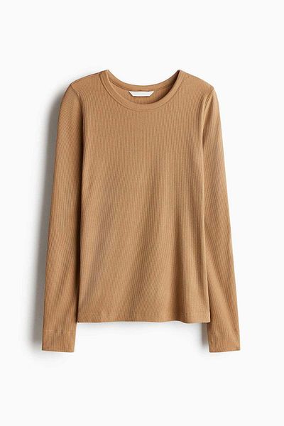 H&M Ribbed modal-blend top