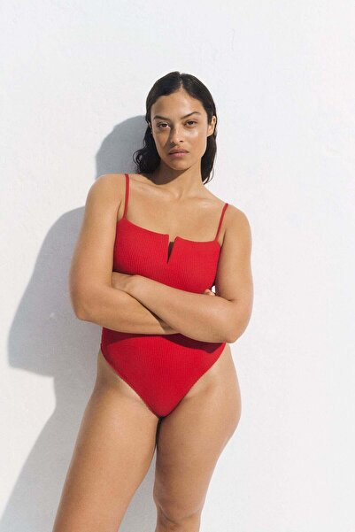 H&M Padded-cup High Leg Swimsuit