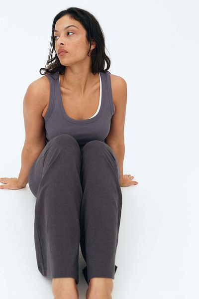 H&M Flared jersey trousers