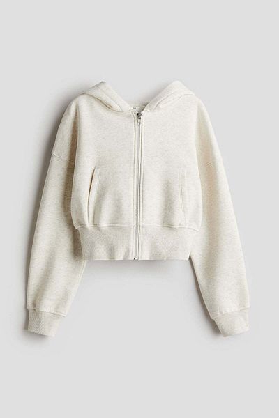 H&M Cropped zip-through hoodie