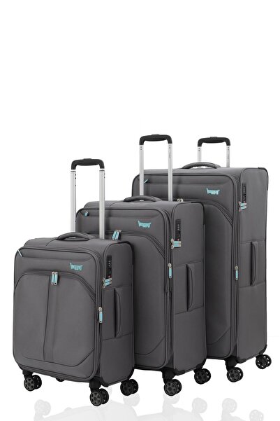 Baggaj V2411 SUPER LIGHT VALİZ BLACK SET