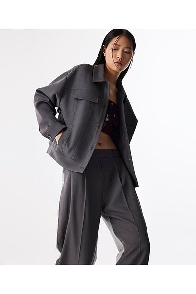 Twist Metal Button Jacket