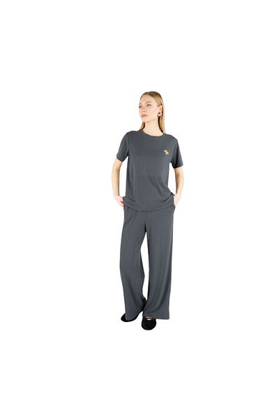 COLORDS Women's Acorn Print Long Pajamas Set