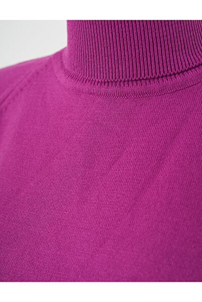 Kayra Fuchsia Turtleneck Knitwear Tunic