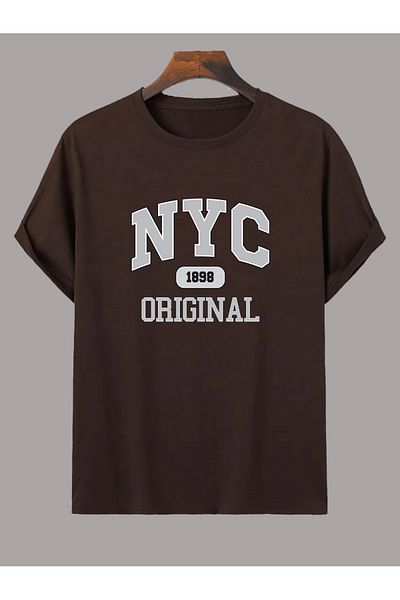 uyguntarz Μπλουζάκι NYC Printed Unisex Oversize