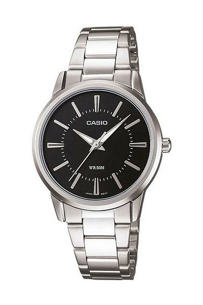 Casio Silver Color Women's Wristwatch with Black Cord