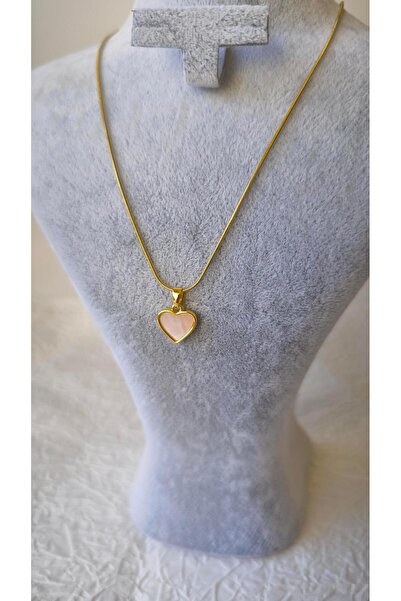 VOBEEYKU القلب يميل سلسلة منقوشة قلادة