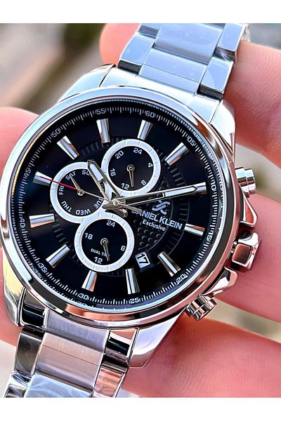 Daniel Klein DK.1.13522.2 Daniel Klein Steel Band Internal Functions Active 30 Mt Waterproof Men's Wristwatch