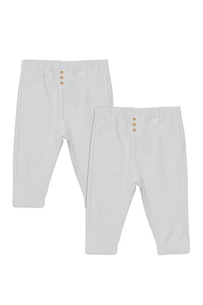 REFA COLLECTİON 2-Piece Elastic Waist Baby Pants 100% Cotton
