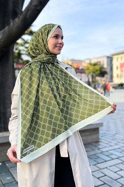 EVERMORE Fresh Şal - Yonca Desen - Em060-02 - Πράσινο