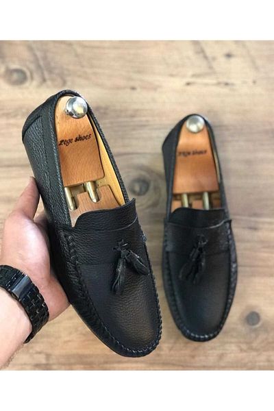 Zegeshoes Мъжки летни обувки от естествена кожа отвътре навън Ежедневни мокасини Без мирис, без изпотяване Гарантирано