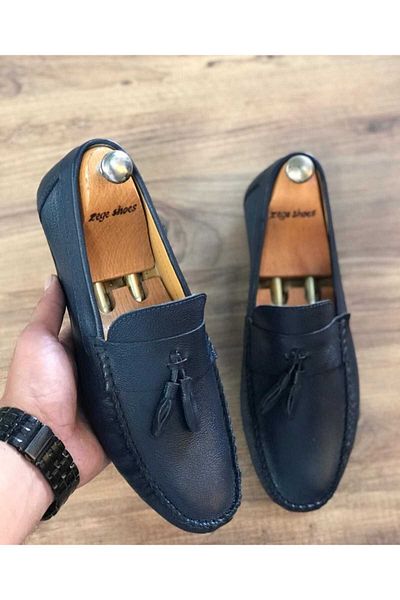 Zegeshoes Мъжки летни обувки от естествена кожа отвътре навън Ежедневни мокасини Без мирис, без изпотяване Гарантирано