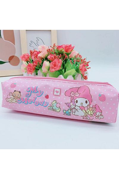 Choice My Melody Cinnamoroll Kuromi My Melody Pompompurin Sanrio Pencil Pouch Pen Case Cute Cosmetic Bag G