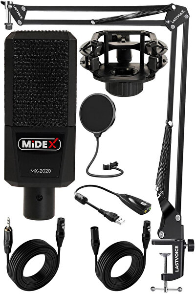 Midex Mx-2020 Stf Stüdyo Kondenser Mikrofon Stand Filtre
