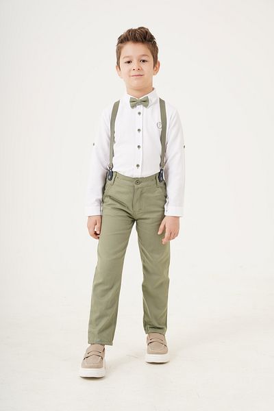 Esterella Boy / Suspenders And Bow Tie / Shirt Trousers / Boy's Suit