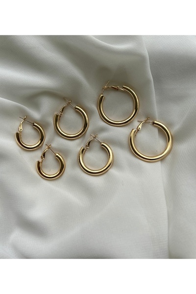 MRK Kadın 6lı Halka Küpe Set