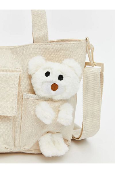 LC Waikiki حقيبة كتف للفتيات من LCW ACCESSORIES Ecru Plush Toy