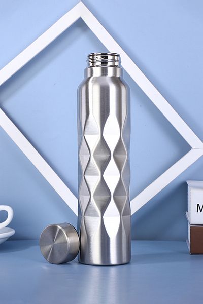Weather Forecast Steel Gray 1000 ml Sports Water Bottle (Not Hot-Cold Resistant) Cin338