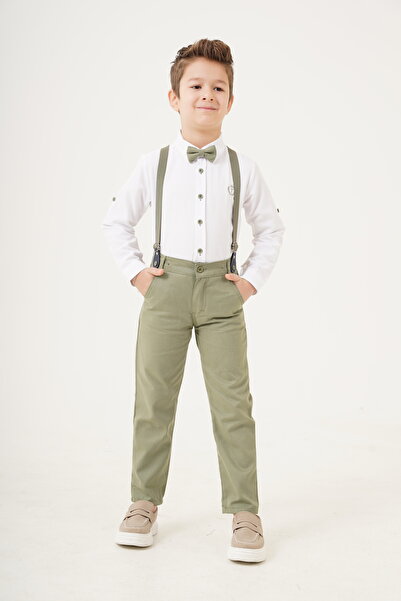 Esterella Boy / Suspenders And Bow Tie / Shirt Trousers / Boy's Suit