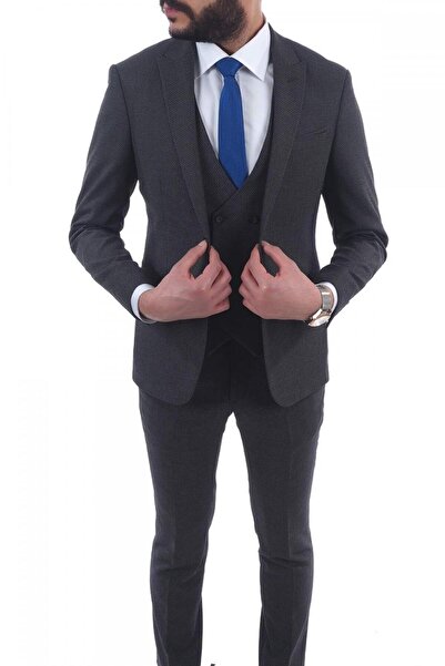 Jan Carlucci بدلة Slimfit Drop 6 مع سترة