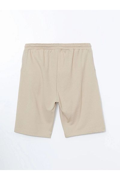 LC Waikiki Beige Standard Fit Men's Pajama Bottom Shorts