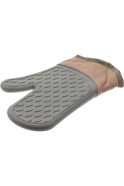 mastergold Silicone Double Oven Mitts with Cotton Liner and Non-Slip Surface for Baking, BBQ And Microwave