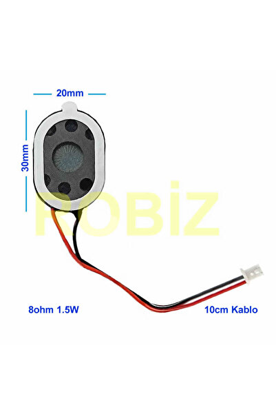 Genel Markalar Hoparlör 1.5W 8ohm 20x30mm 10cm Kablolu Mini Speaker Ses Müzik...