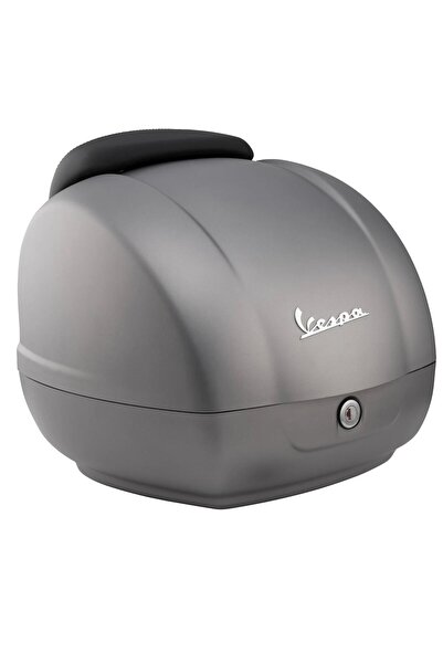 Vespa GTS Supertech 125-300 Koyu Gri Mat Top Case/Çanta 36L (Grey Matt, Grigio Ottimista G22, Quarzo