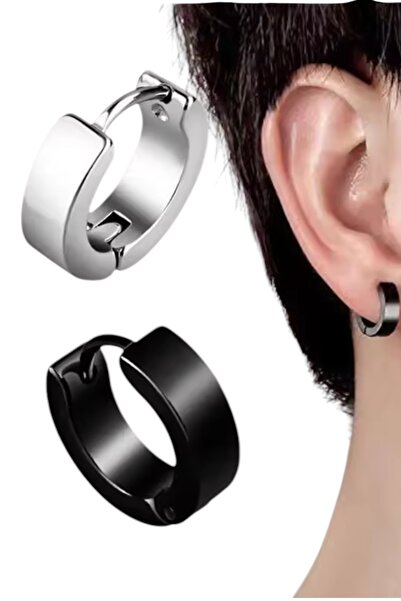 ESUSO 1 Pair Stainless Steel Men's Earrings , Women's Steel Earrings , Steel ...