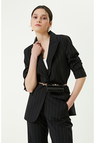 Network İki Düğmeli Siyah Blazer Ceket