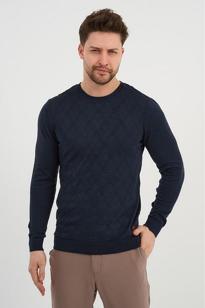 ALEXANDERGARDI Жакардов пуловер с кръгла яка (E20-511402)